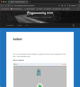 Eksempel på et showroom eller galleri