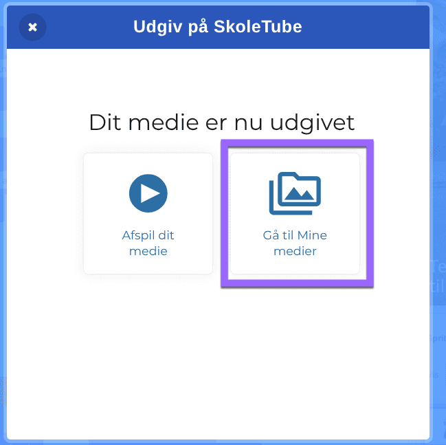 Gå til Mine medier