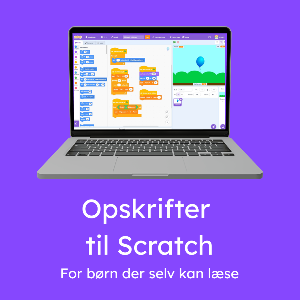 Find opskrifter til Scratch